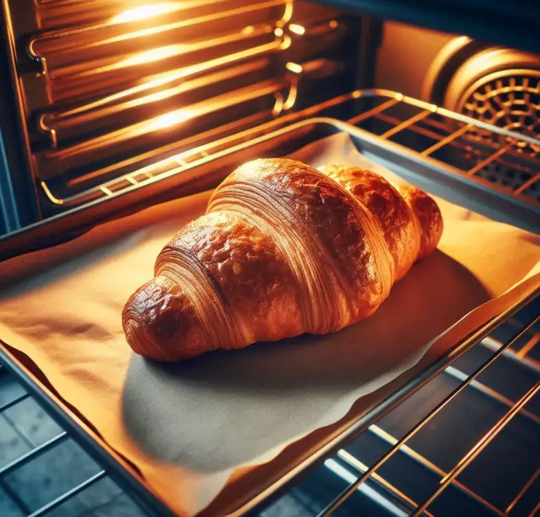 What is the best way to reheat a croissant