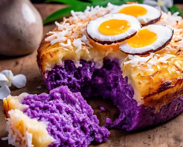 Ube Bibingka halo halo