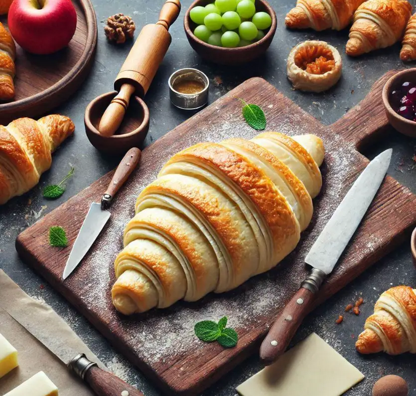 how to cut puff pastry for croissants