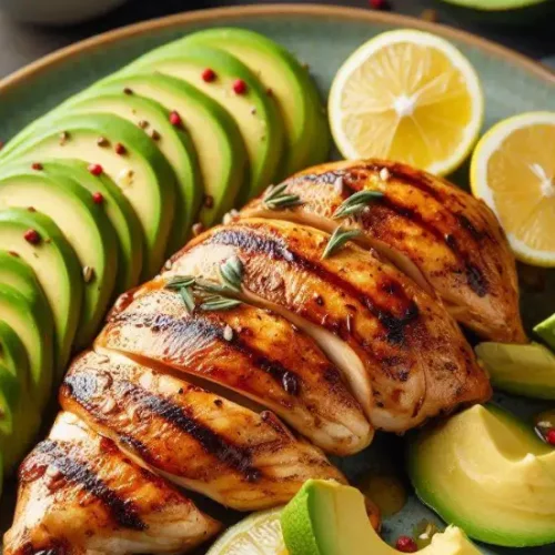 avacado and roast chicken