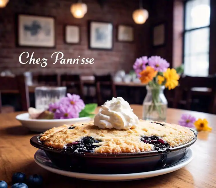 chez panisse blueberry cobbler