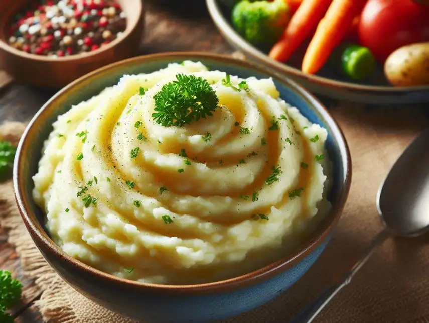 mashed potatoes cooked in milk