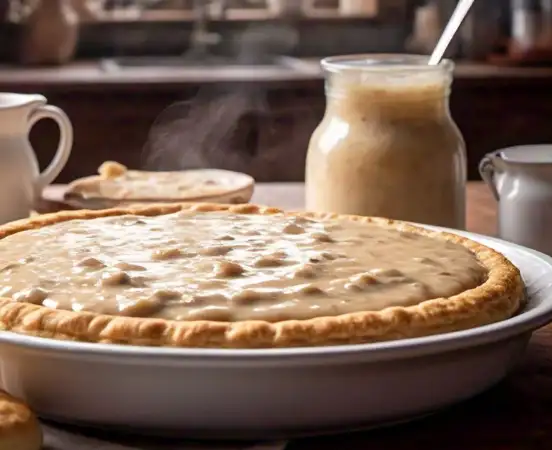 sausage gravy and biscuit pie