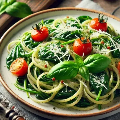 spinach linguine