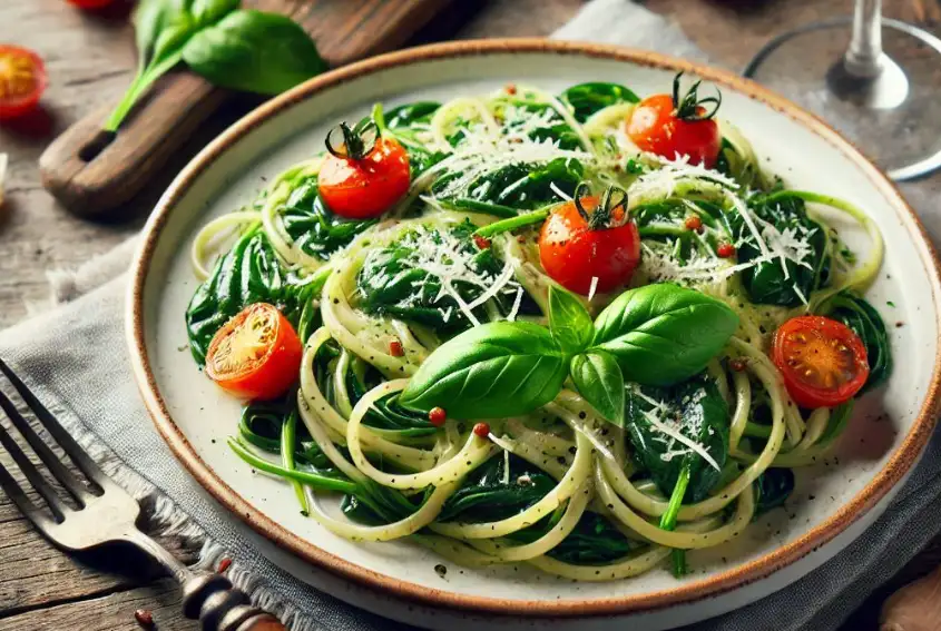 spinach linguine