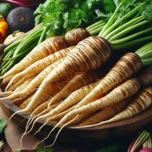 white vegetaboles with brown coating